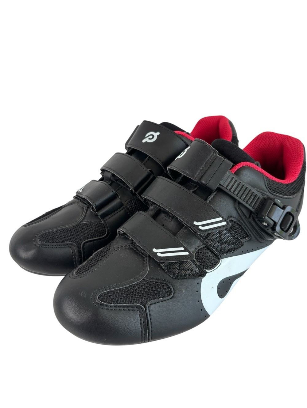 Peloton Cycling Shoes With Cleats Unisex Black Red Size 40 Women's 9 / Men's 7